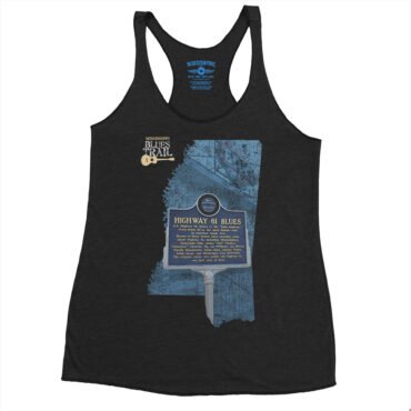 Highway 61 Blues Trail Marker Racerback Tank - Women's - Black