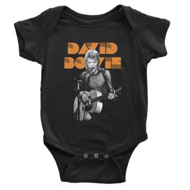 David Bowie Glam Rock Baby Onesie - Black