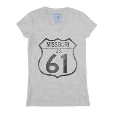 Highway 61 Missouri V-Neck T Shirt - Women's - Athletic Heather
