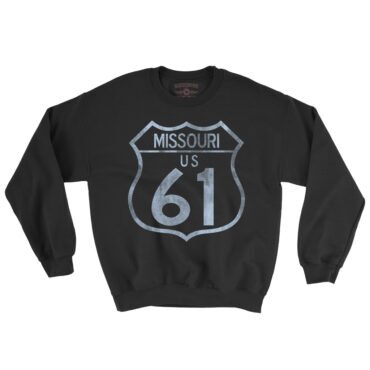 Highway 61 Missouri Crewneck Sweatshirt - Black