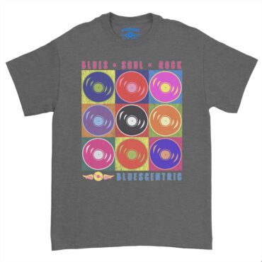 Bluescentric Pop Culture Vinyl T-Shirt - Heavy Cotton - Dark Heather