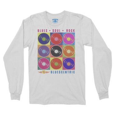 Bluescentric Pop Culture Vinyl Long Sleeve T-Shirt - White