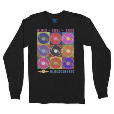 Bluescentric Pop Culture Vinyl Long Sleeve T-Shirt - Black