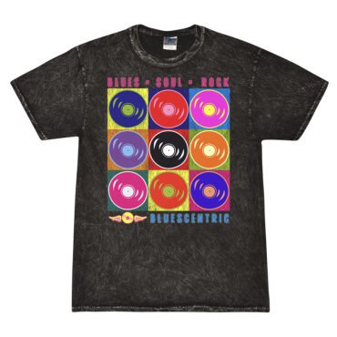 Bluescentric Pop Culture Vinyl Mineral Wash Shirt - Black - Black