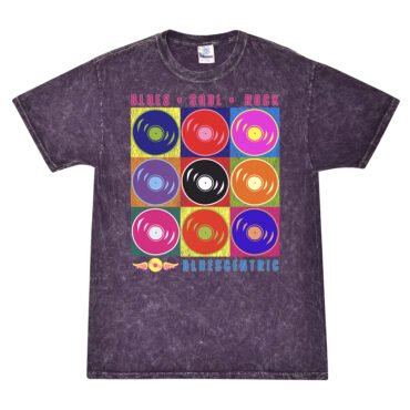 Bluescentric Pop Culture Vinyl Mineral Wash Shirt - Purple - Purple