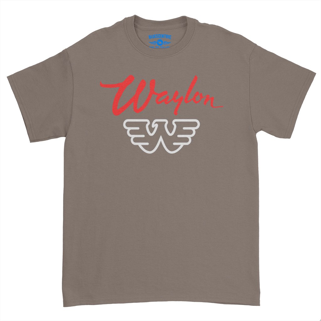 Waylon Jennings Logo T-Shirt – Heavy Cotton – Bluescentric