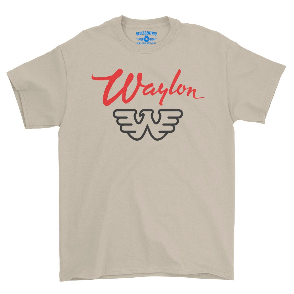 Waylon Jennings Logo T-Shirt - Heavy Cotton - Sand