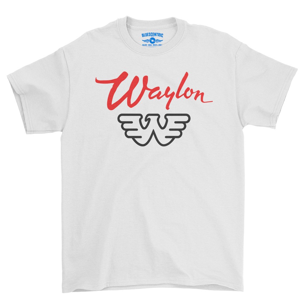 Waylon Jennings Logo T-Shirt - Heavy Cotton - White