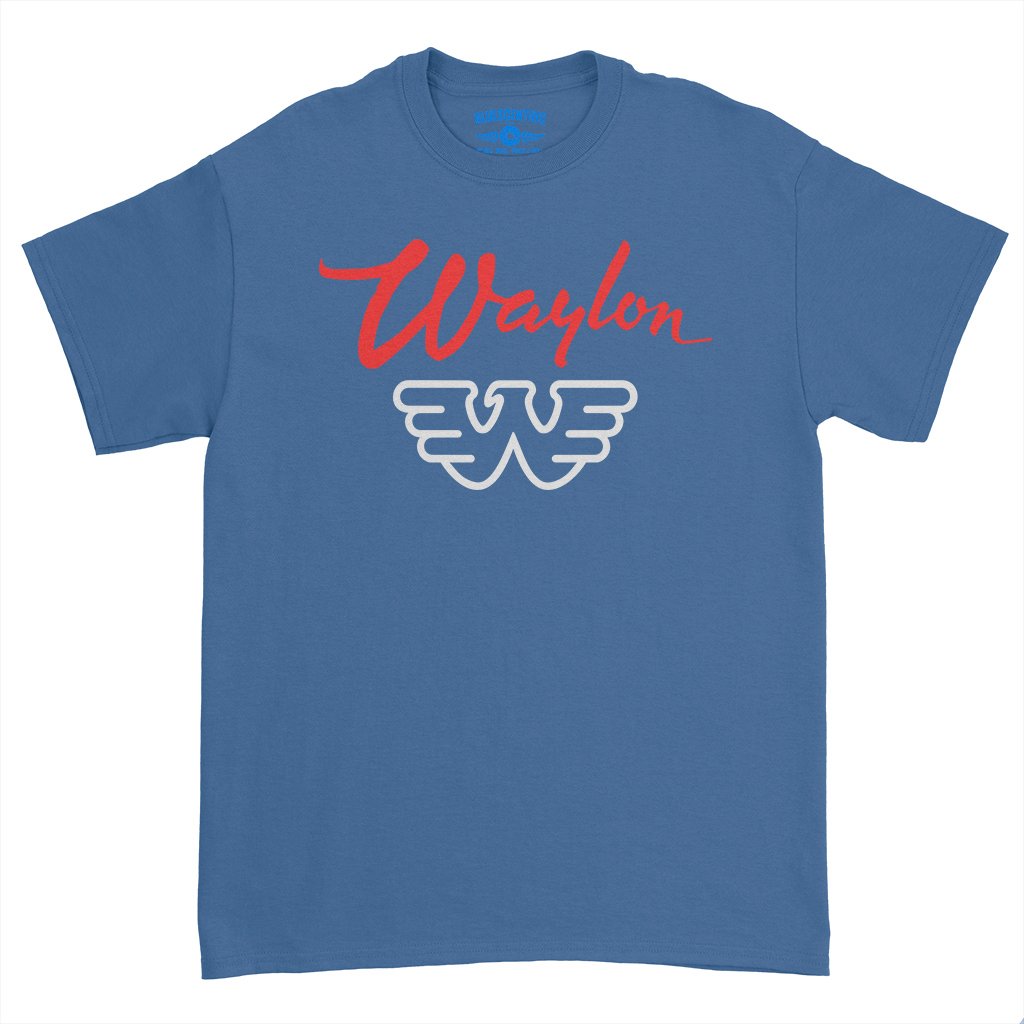 WOODZ Tシャツ　SLOGAN LOGO Mサイズ　ポップアップ　スンヨン Waylon Jennings Logo T-Shirt – Heavy Cotton – Bluescentric