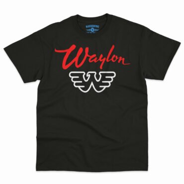 Waylon Jennings Logo T-Shirt - Men's Big & Tall - Black