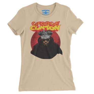 George Clinton Funky Crown Ladies T-Shirt - Relaxed Fit - Sand Dune
