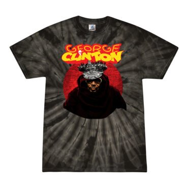 George Clinton Funky Crown Tie-Dye T-Shirt - Black - Black