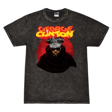 George Clinton Funky Crown Mineral Wash Shirt - Black - Black