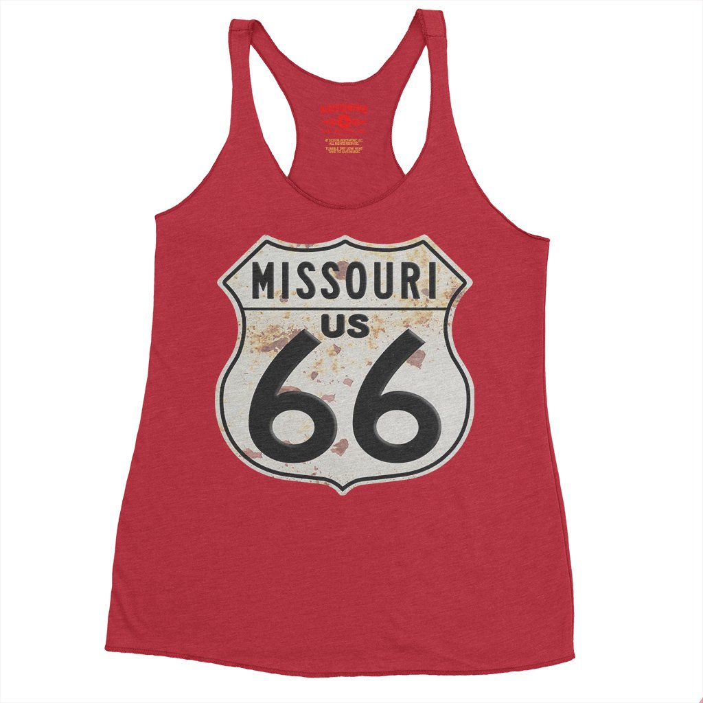 Route 66 Missouri Racerback Tank - Women's - Vintage Red