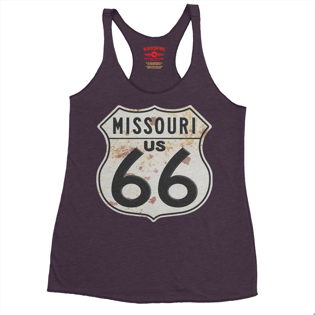 Route 66 Missouri Racerback Tank - Women's - Vintage Purple