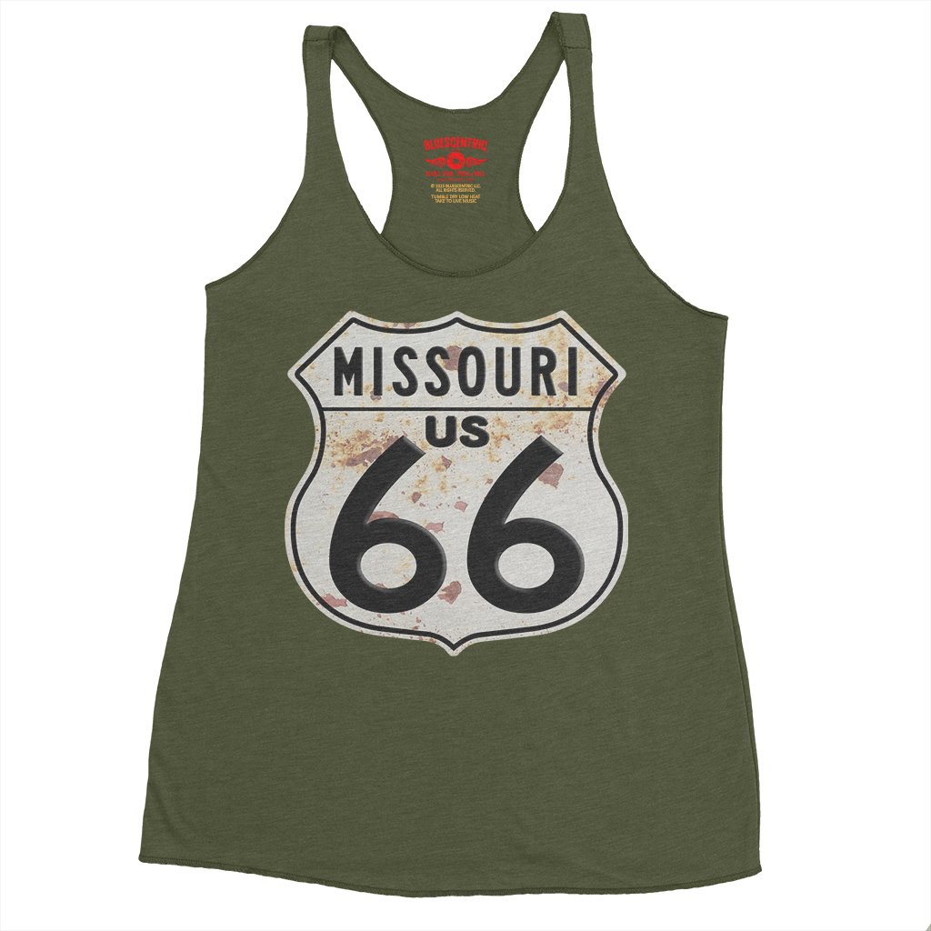 Route 66 Missouri Racerback Tank - Women's - Military Green