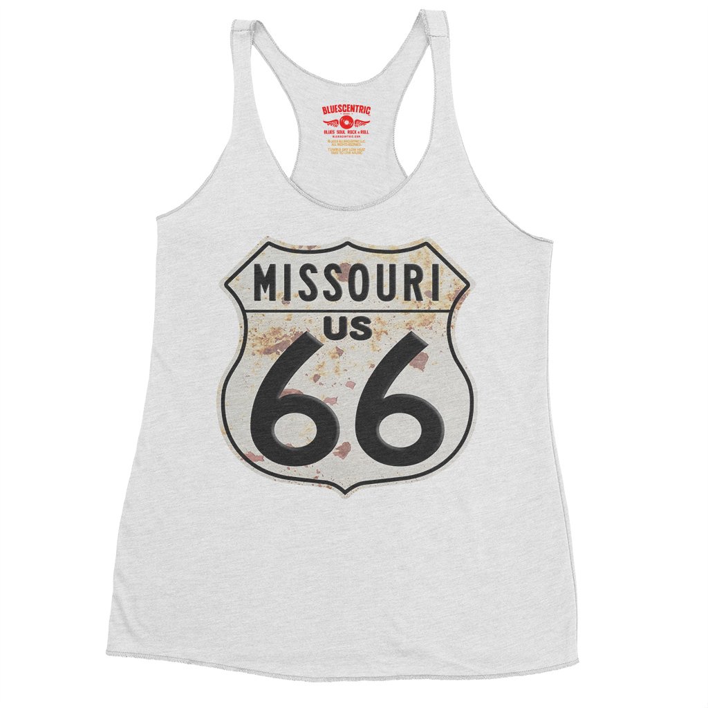 Route 66 Missouri Racerback Tank - Women's - Heather White
