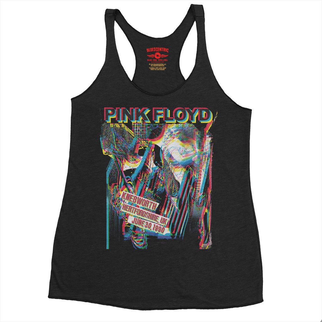 Pink Floyd Knebworth 1990 Racerback Tank - Women's - Black