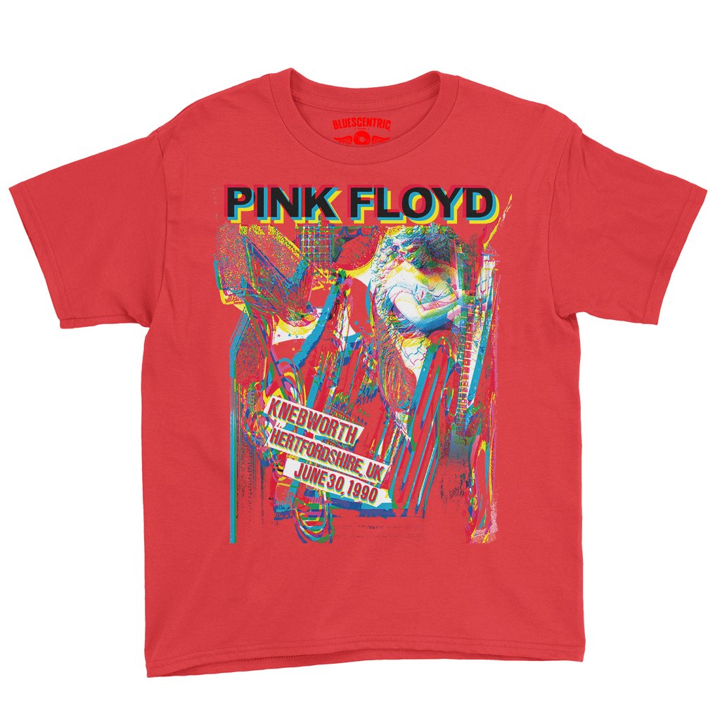 Pink Floyd Knebworth 1990 Youth T-Shirt - Lightweight Children & Toddlers - Red