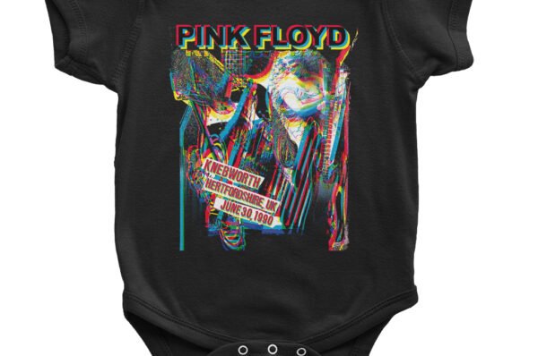 Pink Floyd Knebworth 1990 Baby Onesie - Black
