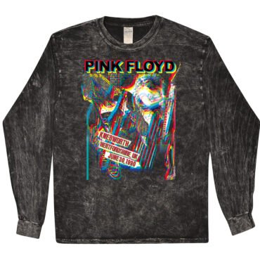 Pink Floyd Knebworth 1990 T-Shirt - Black Mineral Wash - Black