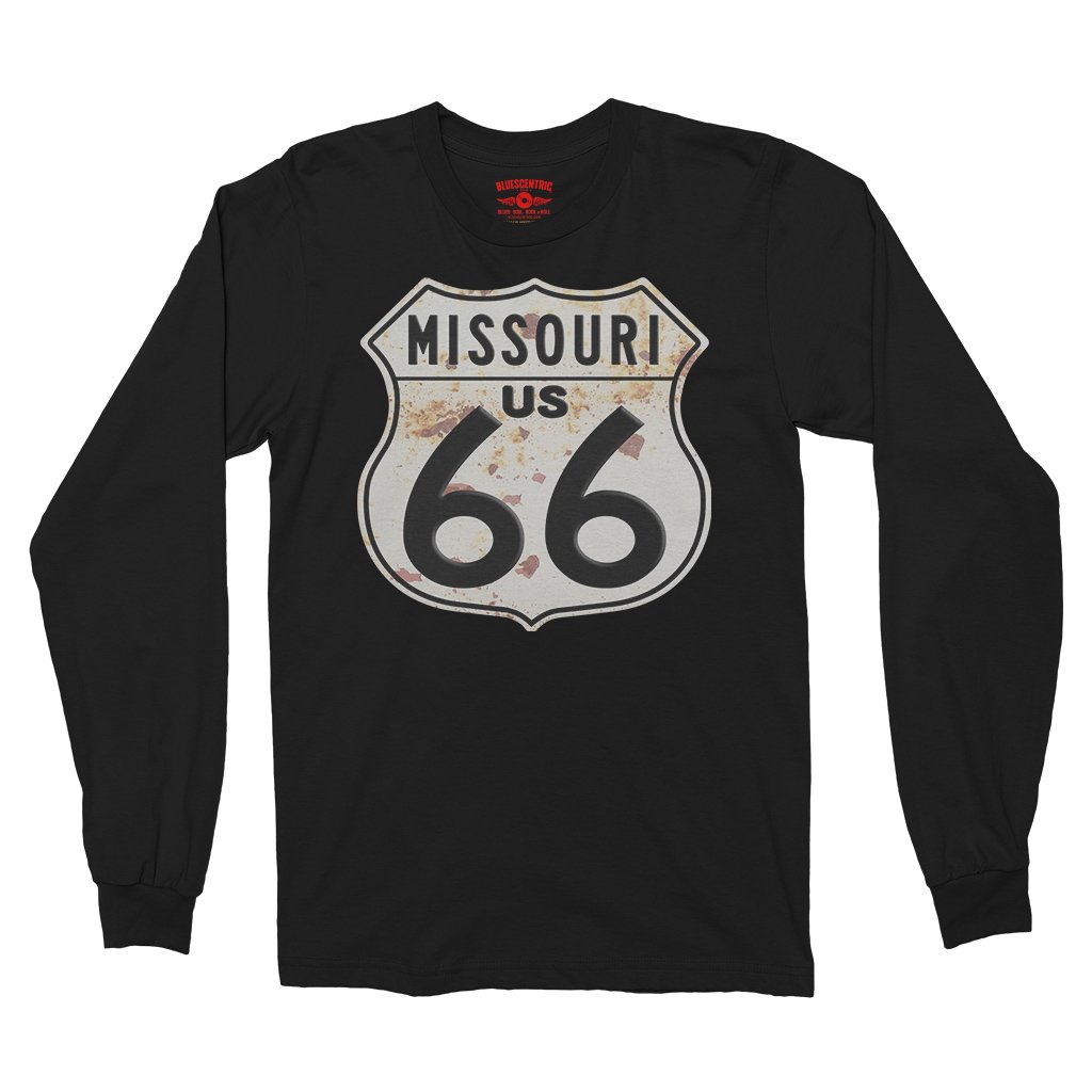 Route 66 Missouri Long Sleeve T-Shirt - Black