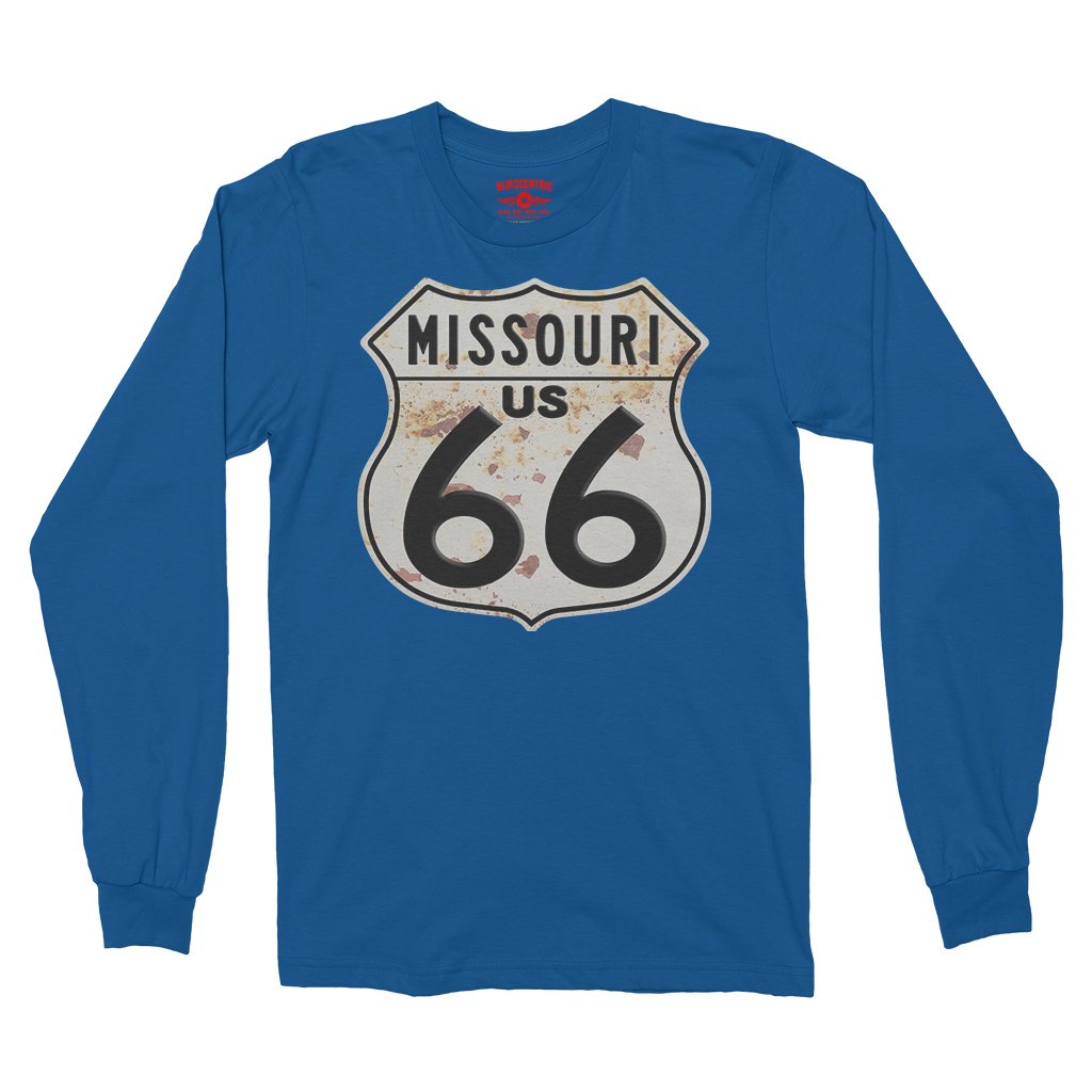 Route 66 Missouri Long Sleeve T-Shirt - Royal
