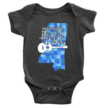 Mississippi Blues Trail Counties Baby Onesie - Black
