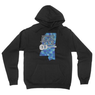Mississippi Blues Trail Counties Hooded Pullover Jacket - Black