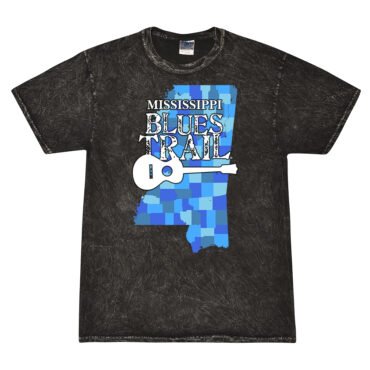 Mississippi Blues Trail Counties Mineral Wash Shirt - Black - Black