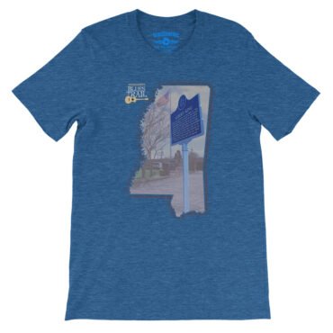 Albert King Blues Trail Marker T-Shirt - Lightweight Vintage Style - Heather True Royal