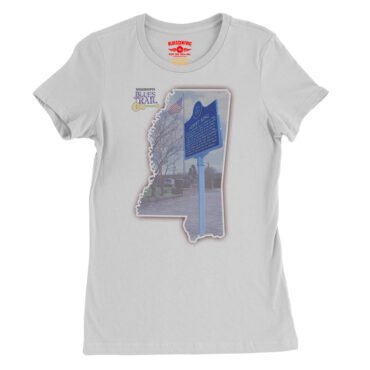 Albert King Blues Trail Marker Ladies T-Shirt - Relaxed Fit - White