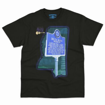 Delta Blues Museum Blues Trail T-Shirt - Men's Big & Tall - Black