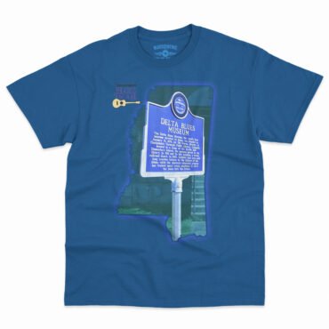 Delta Blues Museum Blues Trail T-Shirt - Men's Big & Tall - Royal