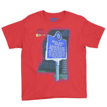 Delta Blues Museum Blues Trail Youth T-Shirt - Lightweight Children & Toddlers - Red