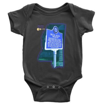 Delta Blues Museum Blues Trail Baby Onesie - Black