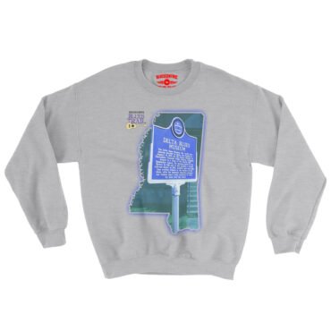 Delta Blues Museum Blues Trail Crewneck Sweatshirt - Grey Heather