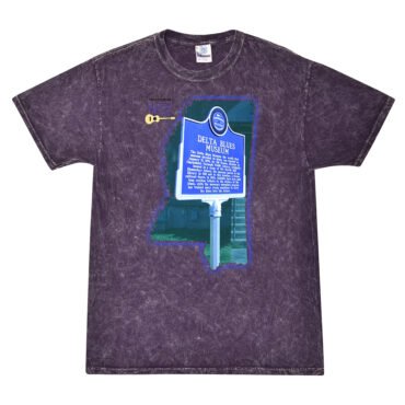 Delta Blues Museum Blues Trail Mineral Wash Shirt - Purple - Purple