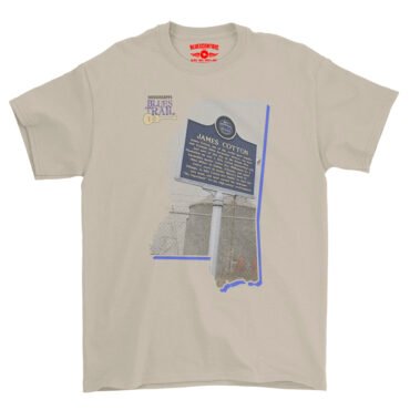 James Cotton Mississippi Blues Trail T-Shirt - Heavy Cotton - Sand