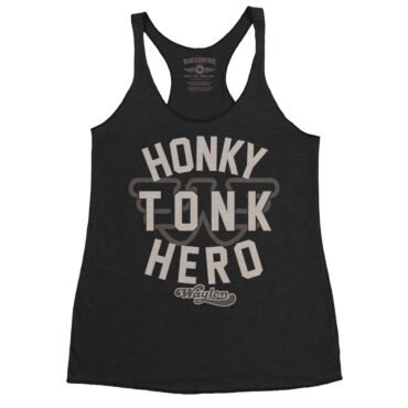 Waylon Jennings Honky Tonk Hero Racerback Tank - Women's - Black