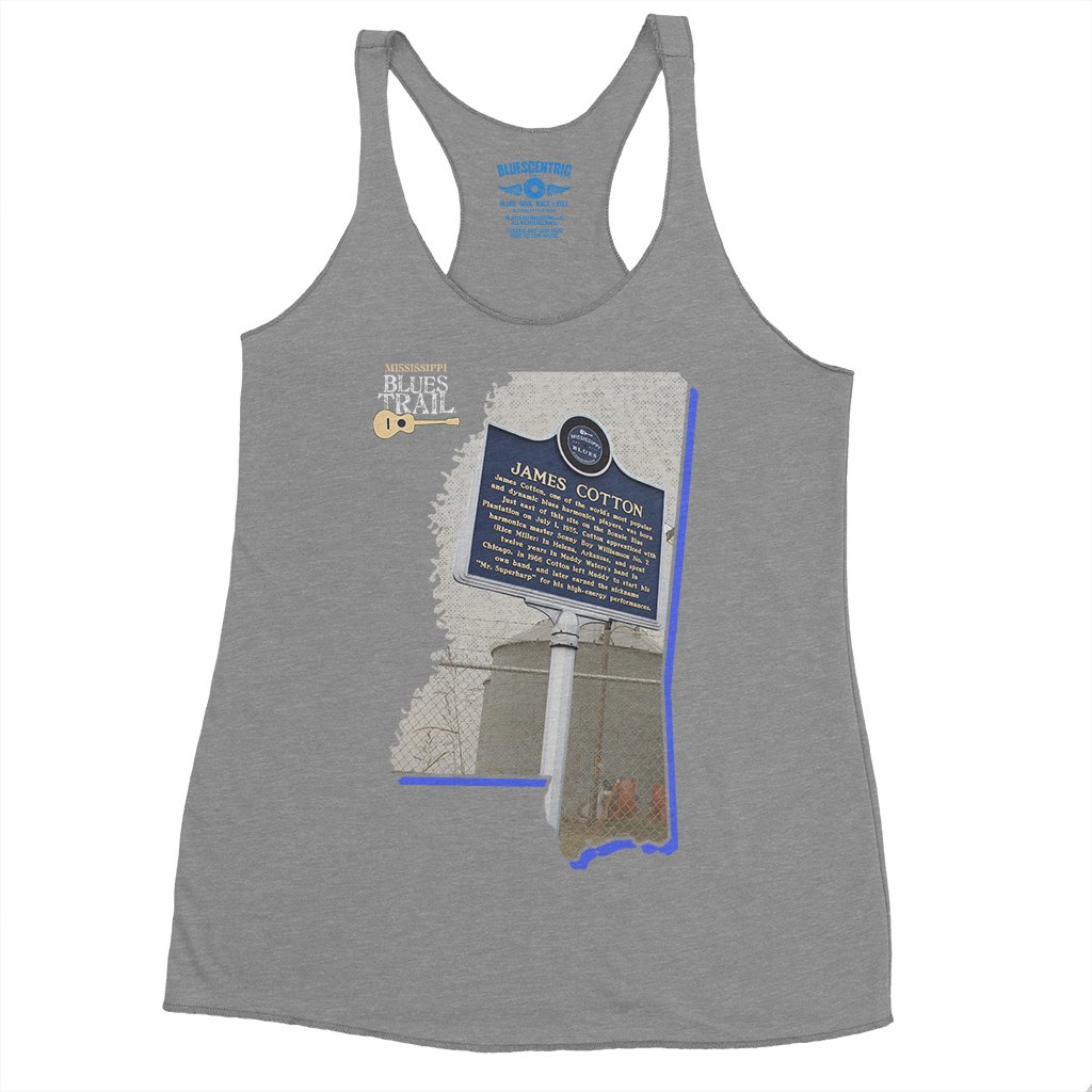 James Cotton Mississippi Blues Trail Racerback Tank - Women's - Premium Heather