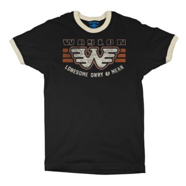 Waylon Jennings Lonesome Onry & Mean Ringer T-Shirt in default