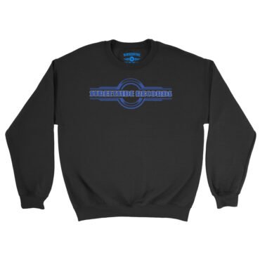 Vintage Streetside Record Store Crewneck Sweatshirt - Black