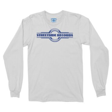 Vintage Streetside Record Store Long Sleeve T-Shirt - White