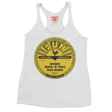 Sun Records Where Rock n Roll Was born Racerback Tank - Women's - Heather White