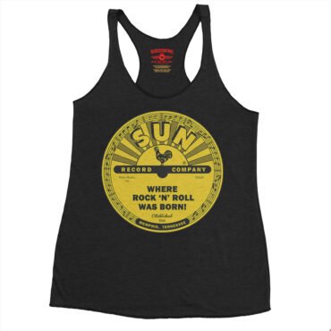 Sun Records Where Rock n Roll Was born Racerback Tank - Women's - Black