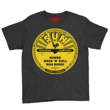 Sun Records Where Rock n Roll Was born Youth T-Shirt - Lightweight Children & Toddlers - Black