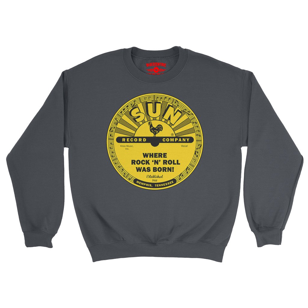Sun Records Where Rock n Roll Was born Crewneck Sweatshirt - Navy