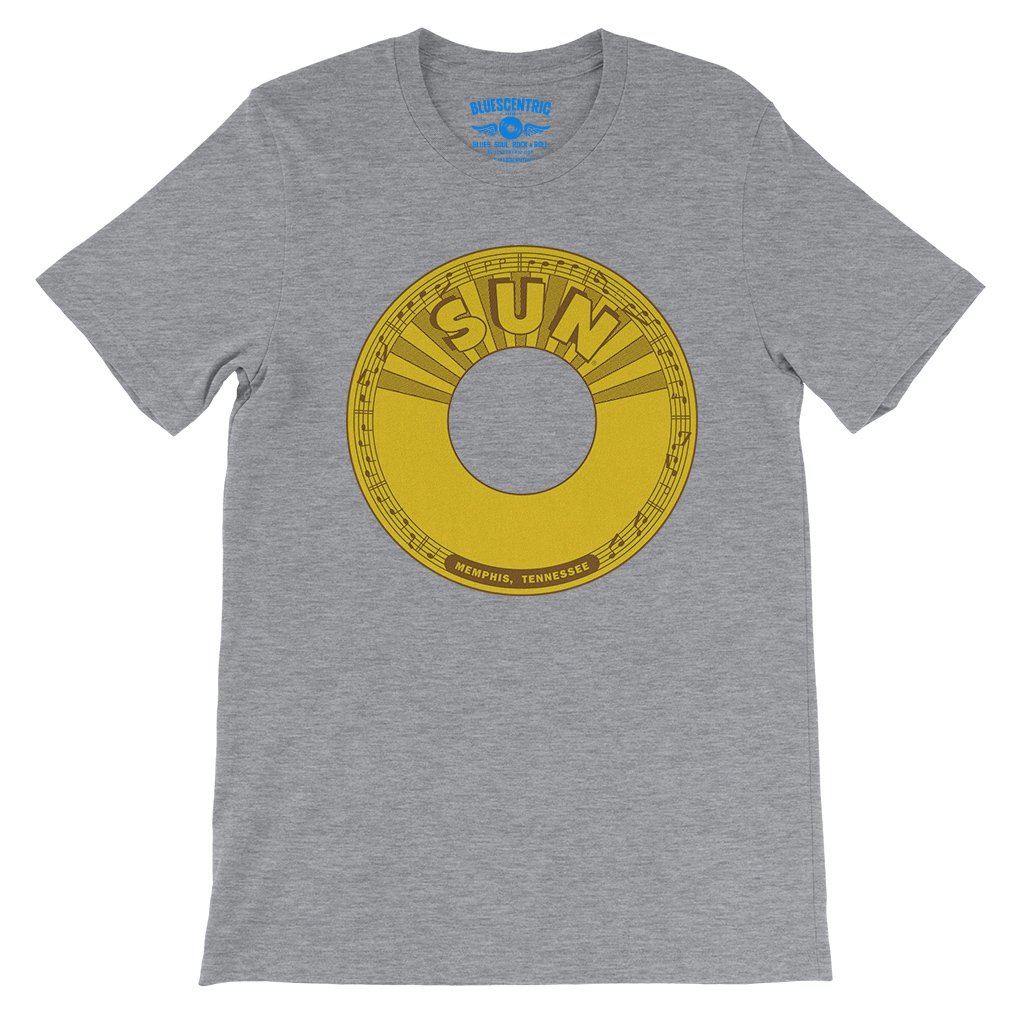 Sun Records 45 RPM T-Shirt - Lightweight Vintage Style - Athletic Heather