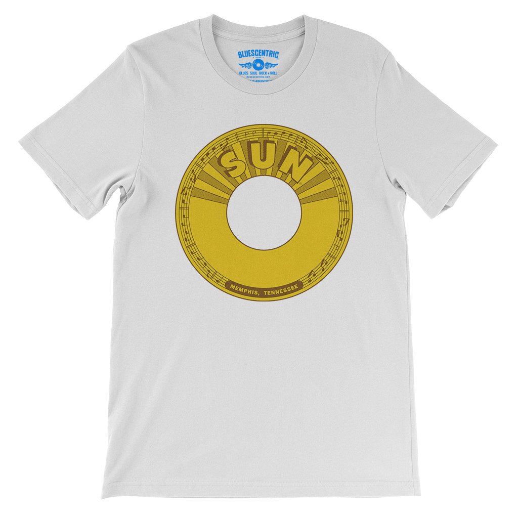 Sun Records 45 RPM T-Shirt - Lightweight Vintage Style - White